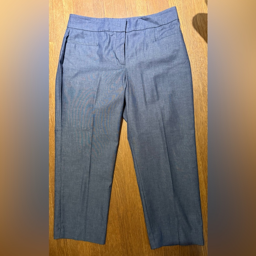Ann Taylor Bluish-Grey Wide Leg Pants